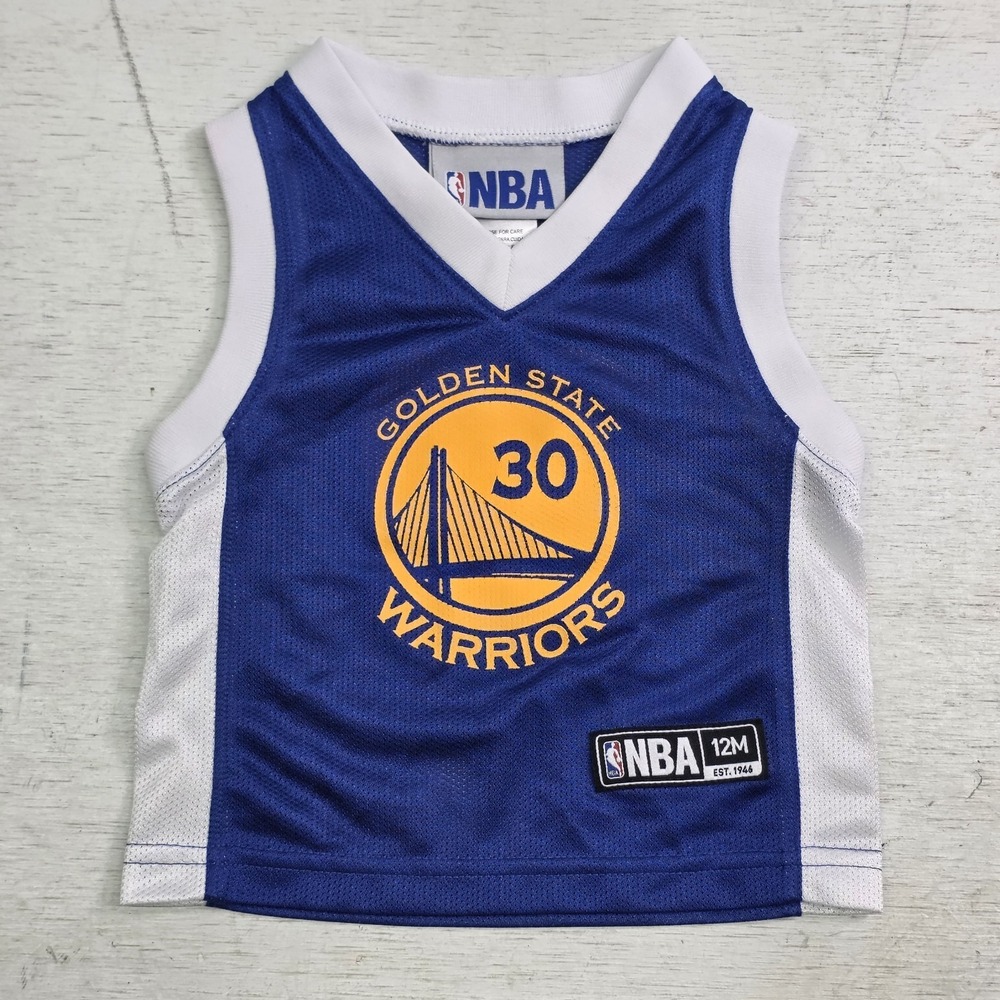 Golden State Warriors NBA Steph Curry #30 Basketball Jersey‎ Toddler Infant 12m
